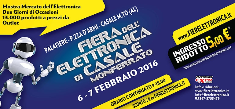 Al Palafiere di Casale torna la Fiera dell’elettronica