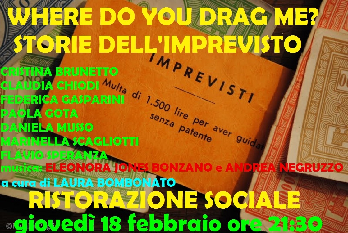 Alla Ristorazione si sfama la voglia di teatro con “Storie dell’imprevisto”