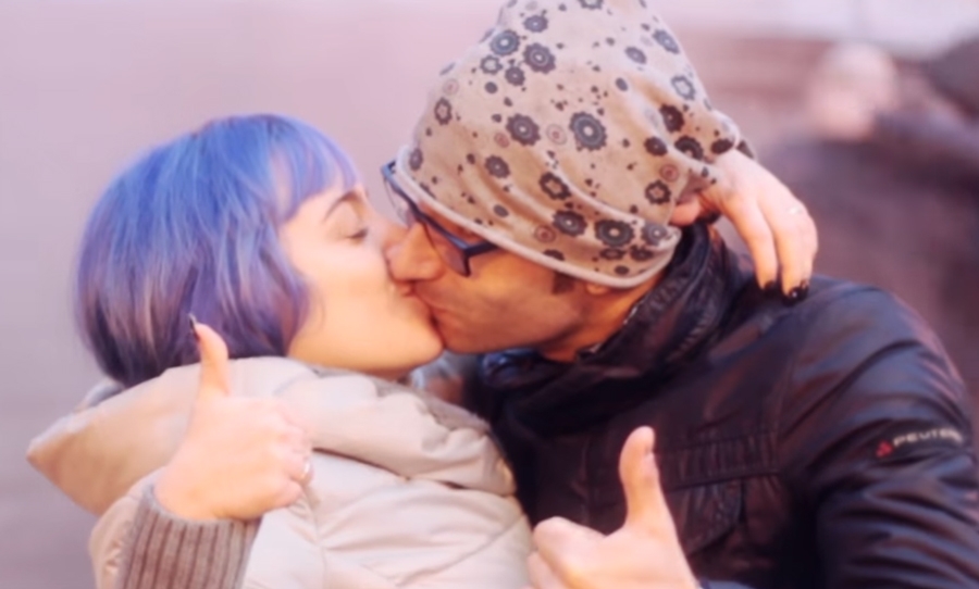 Baci interminabili ad Acqui Terme per San Valentino [VIDEO]