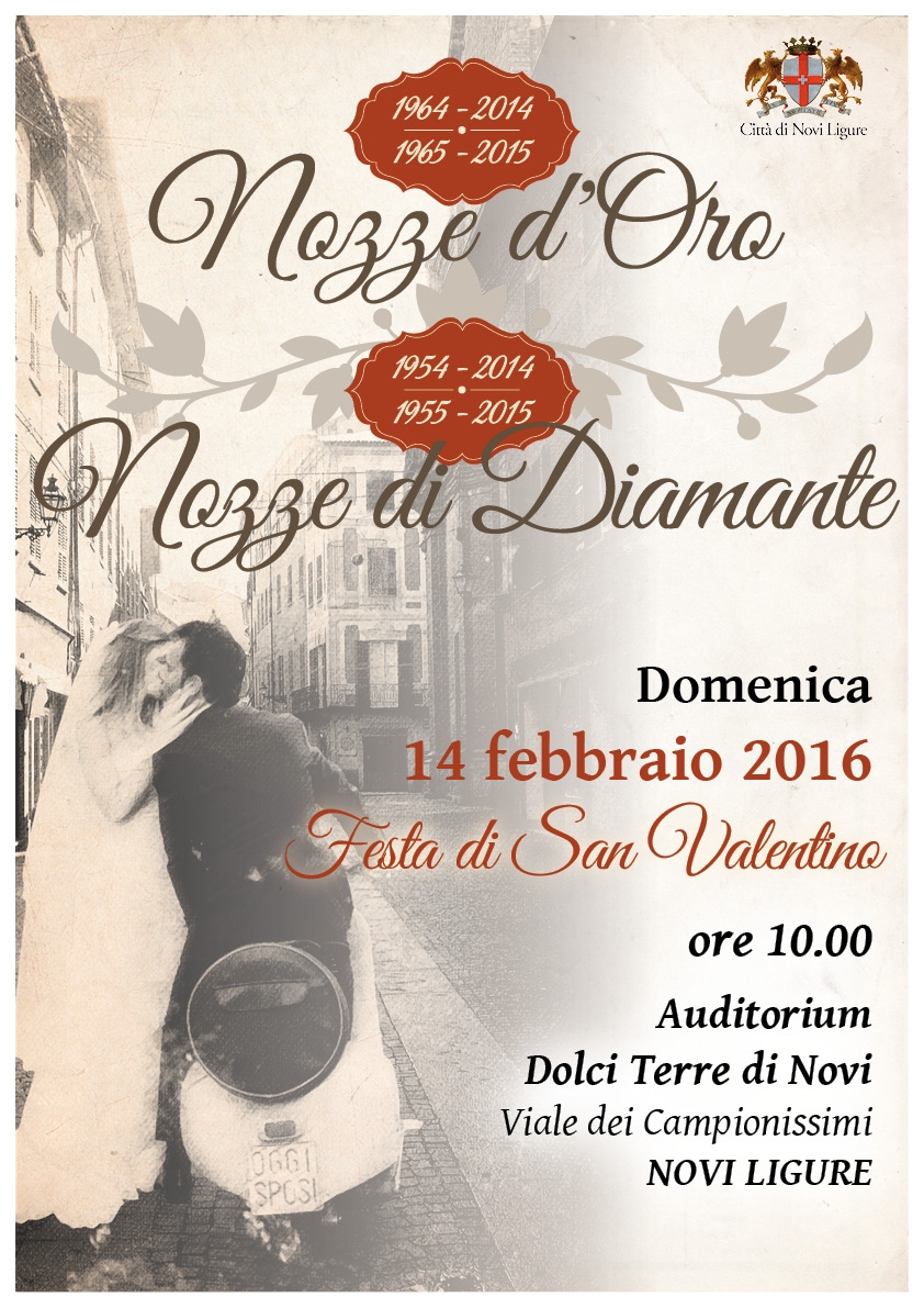 A Novi una festa per le nozze d’oro e di diamante