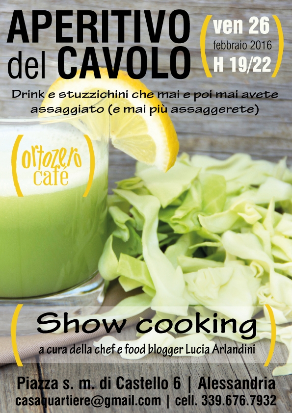 Arriva l’ora dell’aperitivo del Cavolo
