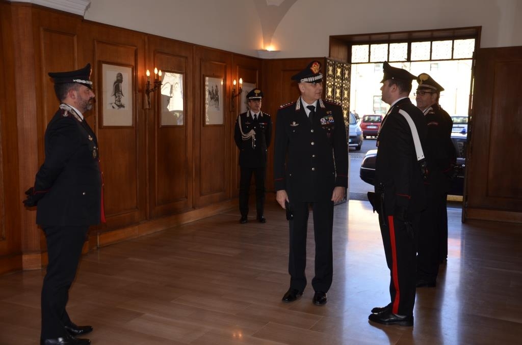 Il Comandante interregionale dei Carabinieri Vincenzo Coppola in visita ad Alessandria e Tortona
