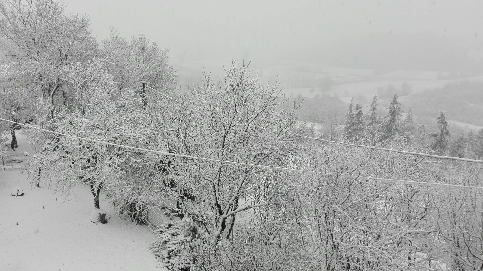 La provincia si sveglia sotto un “temporale di neve”. Fenomeno “conosciuto” ma “raro” nelle nostre zone
