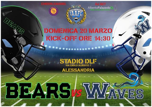 Football Americano: al Dlf la prima volta dei Bears Alessandria