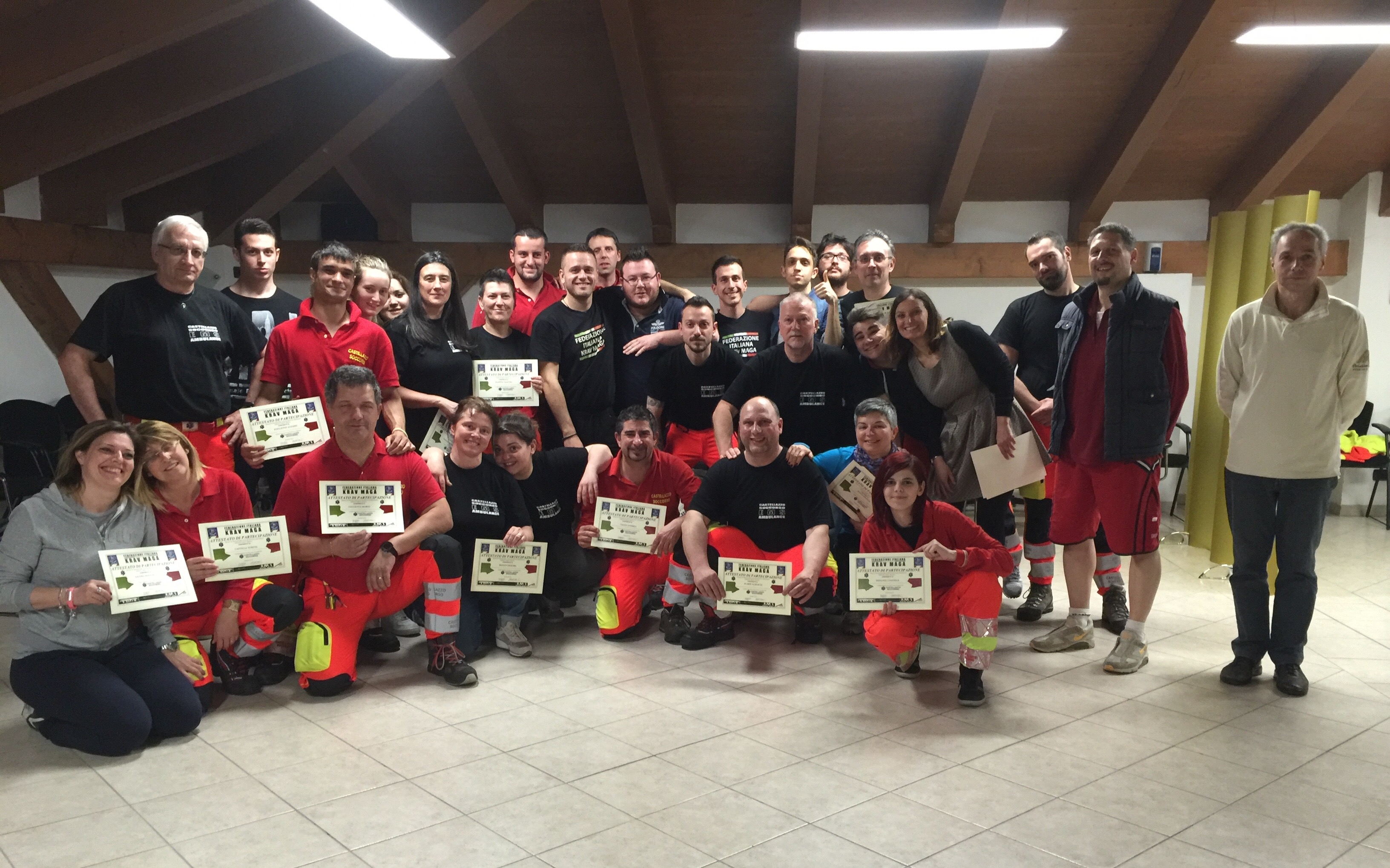 Corso di difesa personale per gli operatori di Castellazzo Soccorso