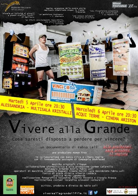Vivere alla grande: ad Alessandria, Tortona e Acqui il documentario sul gioco d’azzardo