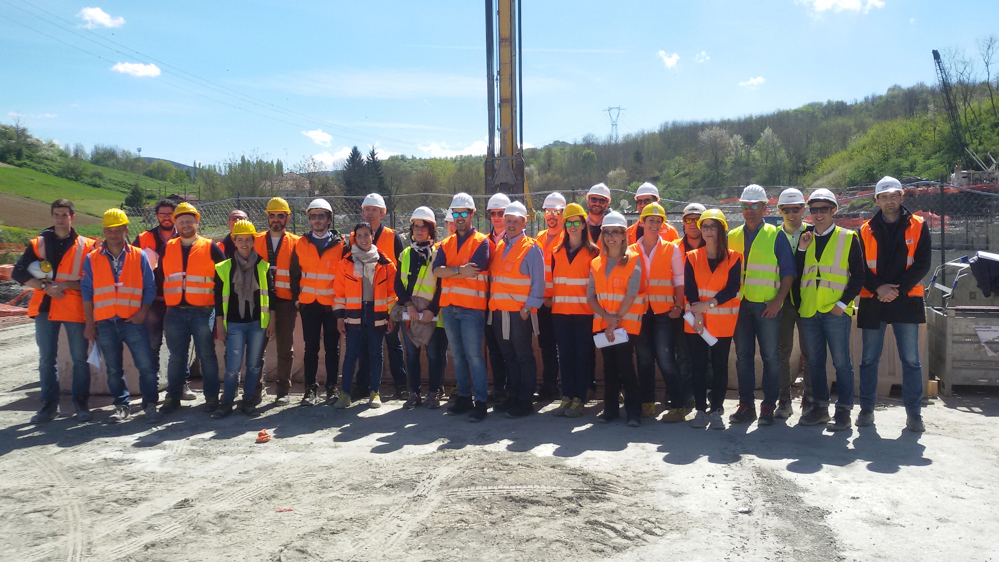 I Giovani Imprenditori di ANCE Alessandria in visita ai cantieri del Terzo Valico dei Giovi