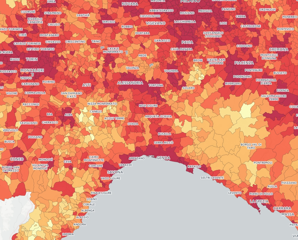 Gavazzana nella top 20 dei comuni più ricchi. Tra i centri zona chi sta meglio è Tortona [MAPPA INTERATTIVA]