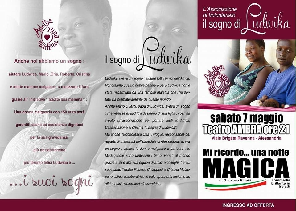 “Mi ricordo una notte magica”, una commedia benefica sabato all’Ambra