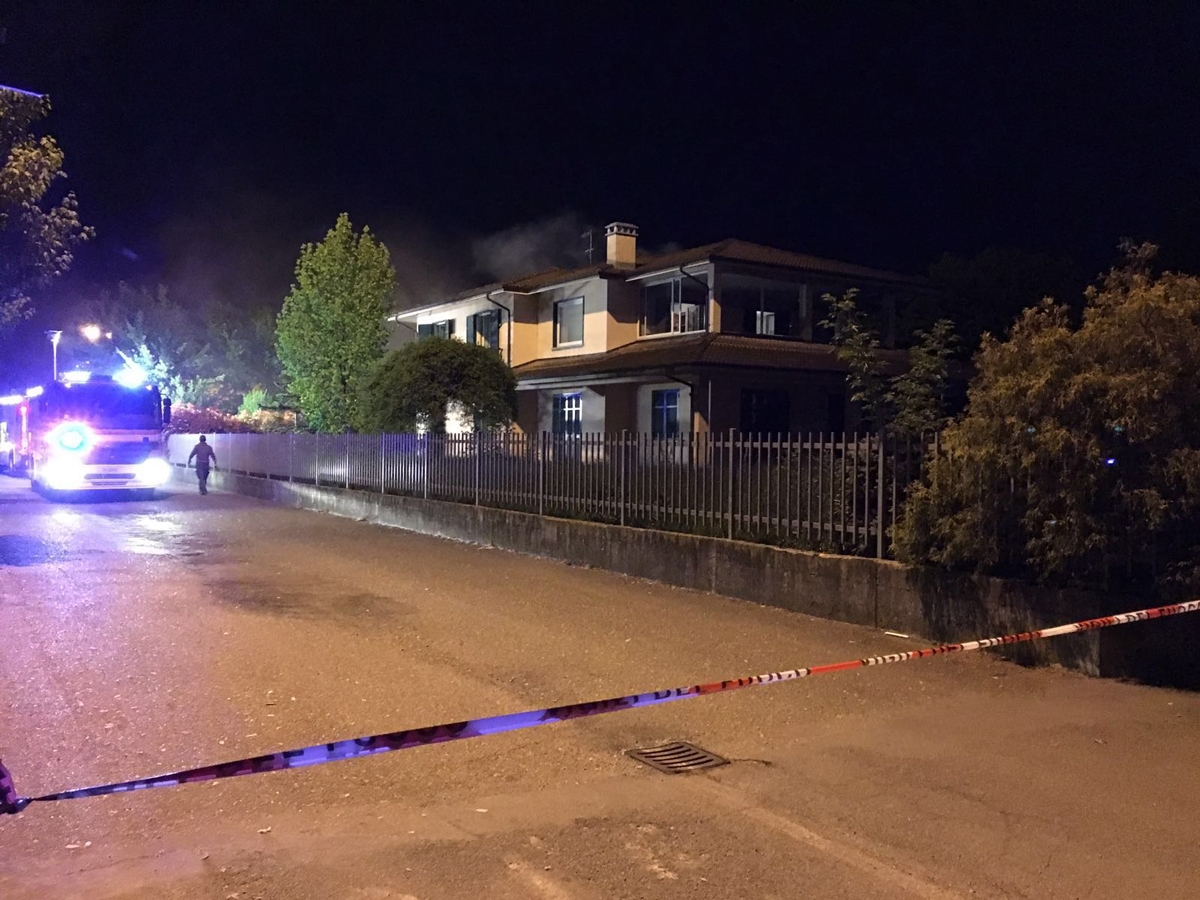 Incendio di una abitazione a Piovera