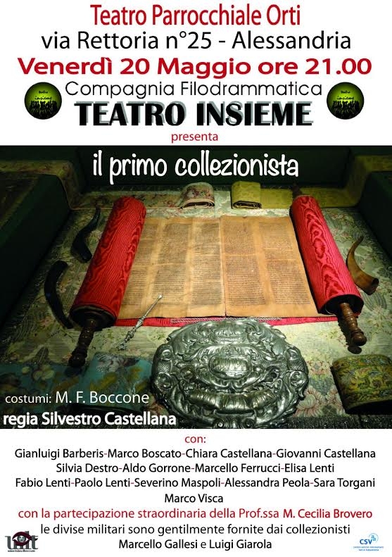 Il primo collezionista: la storia vera di un’amicizia stasera al teatro parrocchiale Orti