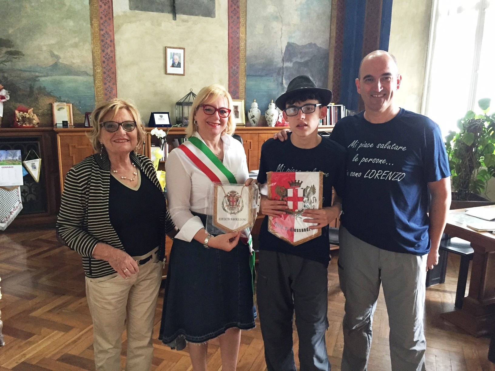 Lorenzo, “ambasciatore del saluto”, arriva ad Alessandria