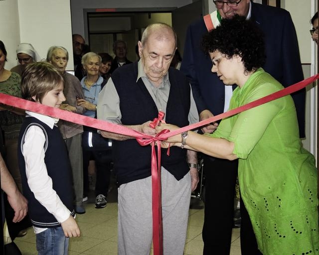 Alla casa di riposo Brizio un nuovo giardino e una palestra