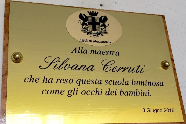 All’asilo di San Michele una targa per ricordare la maestra Silvana