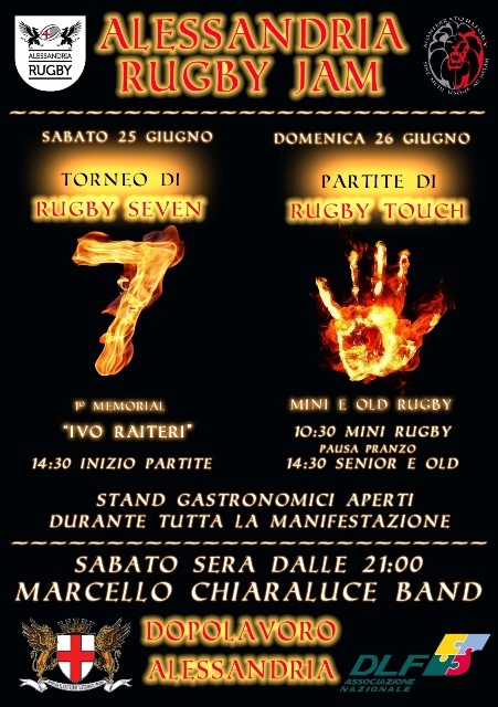 Alessandria Rugby festeggia sul campo, in musica e a tavola la fine della stagione