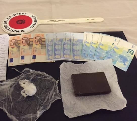 Tre operazioni antidroga dei Carabinieri: sequestrati oltre 100 grammi di hashish tra Alessandria e Valenza