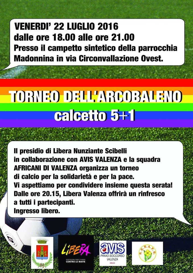 Venerdì a Valenza Libera, Avis e Africani di Valenza si sfidano nel  “Trofeo dell’Arcobaleno”