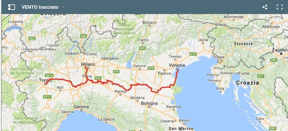 Con il progetto “Vento” Torino e Venezia  collegati da percorsi ciclabili