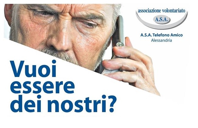 Dal 3 novembre i corsi per i nuovi volontari del Telefono Amico di Alessandria