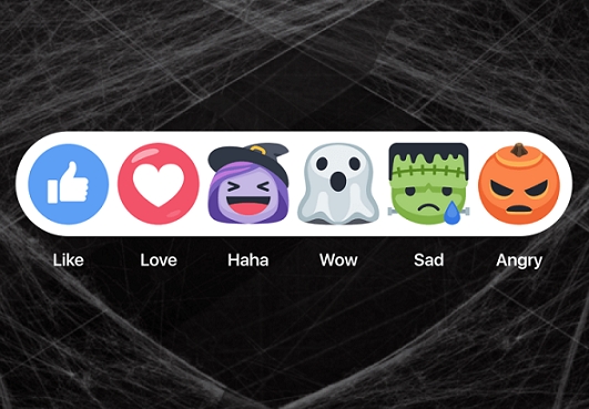 Halloween sbarca su Facebook: ecco le nuove mostruose reazioni