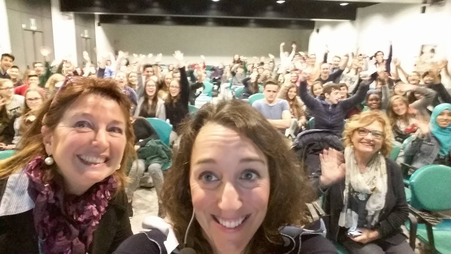 All’istituto Vinci anche l’attrice Federica Sassaroli per sensibilizzare contro lo spreco d’acqua