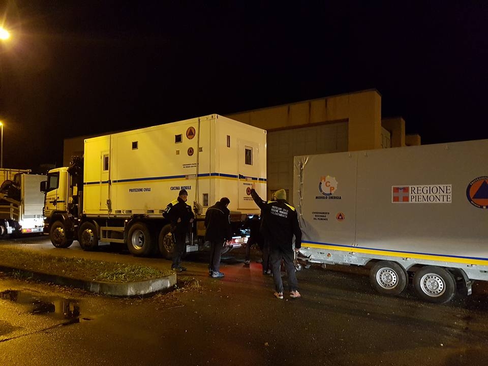 Nuovi aiuti dalla Protezione Civile: a Norcia consegnato un modulo cucina