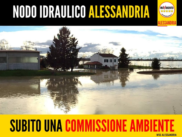 Nodo idraulico di Alessandria: M5S invoca una commissione ambiente e un tavolo con Arpa e Aipo