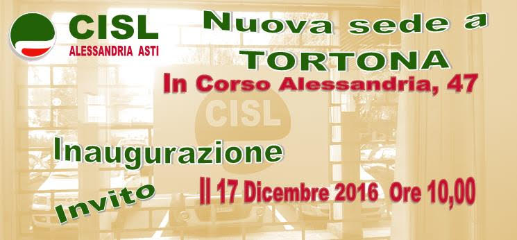 La Cisl inaugura la nuova sede a Tortona