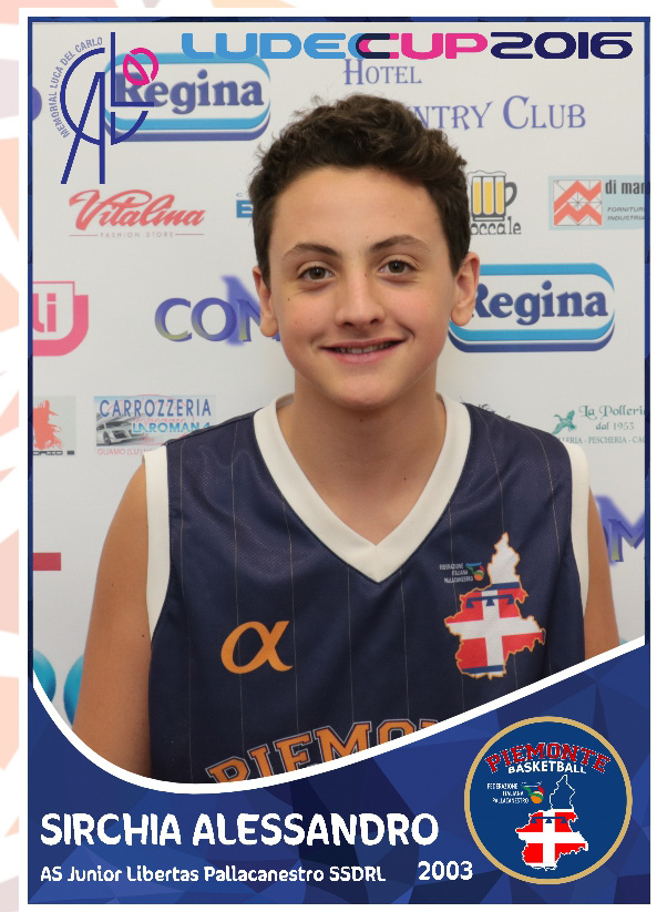 Alessandro Sirchia tra i migliori del Piemonte selezionati per la Ludec Cup