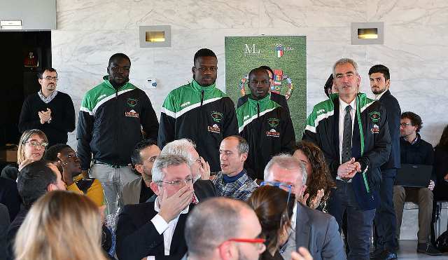 I ragazzi delle Tre Rose Rugby accolti dal Coni a Roma