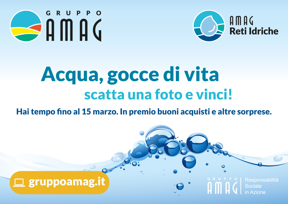 Una foto dedicata all’acqua: Amag Reti Idriche promuove un concorso per tutti