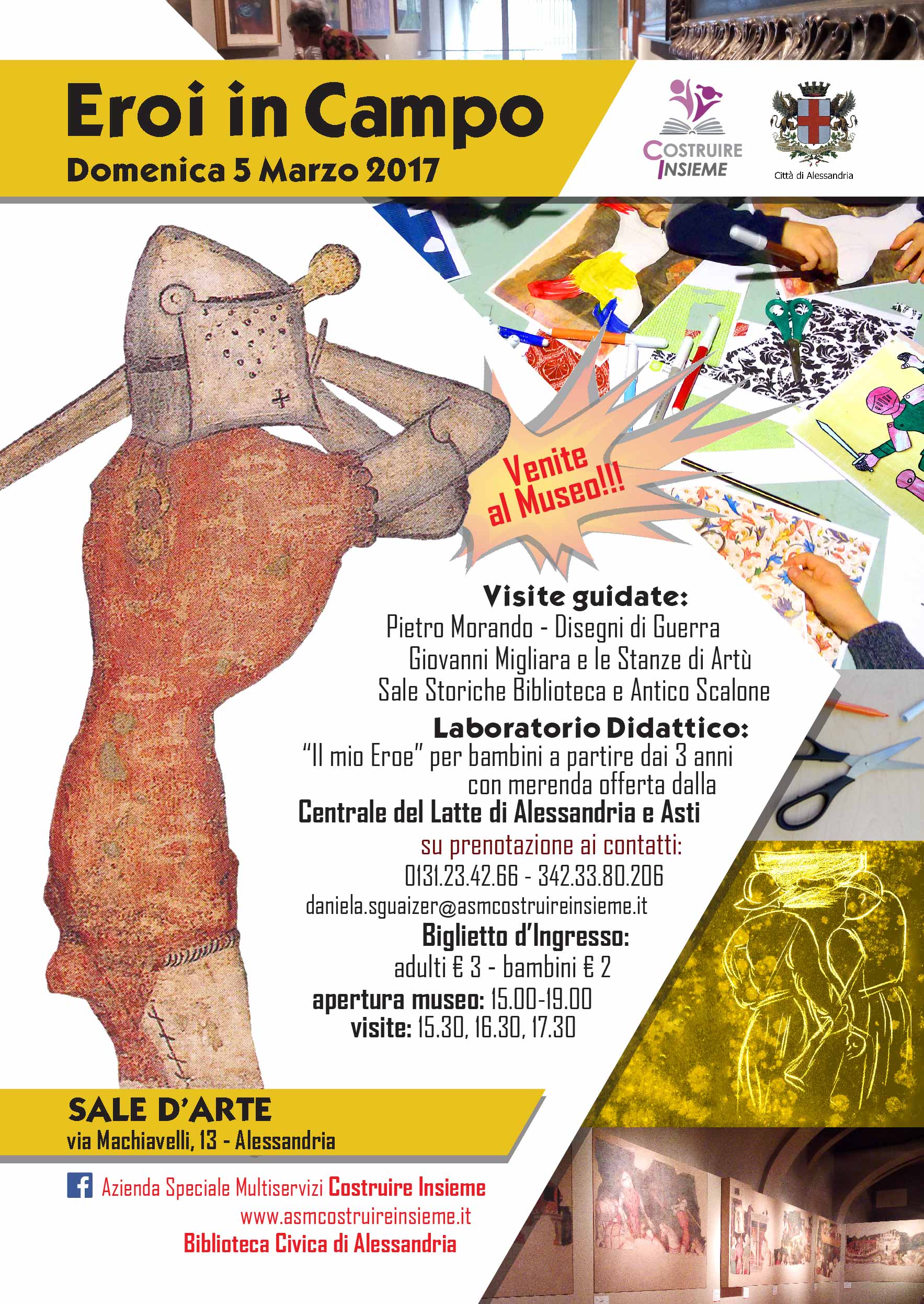 Pomeriggio speciale alle Sale d’Arte di Alessandria