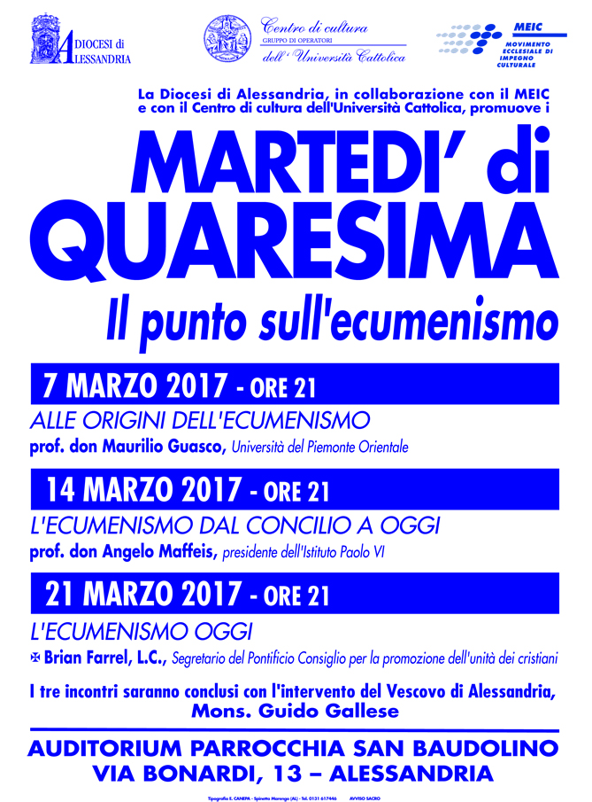 Ultimo appuntamento con i “martedì di Quaresima”