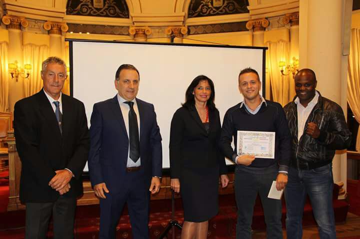 Krav Maga: il maestro alessandrino Diego Ferrari premiato a Bruxelles