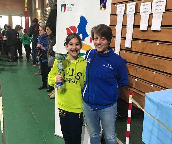 Scherma: piazza d’onore per la giovane lama del Cuspo Sara Aramini