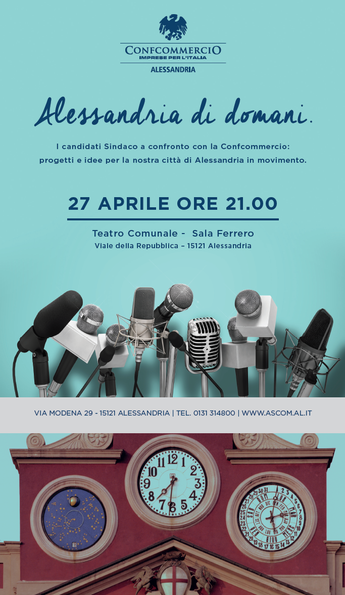 Alessandria di domani: il confronto dei candidati sul commercio