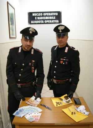 Trovato con hashish, marijuana e cocaina: arrestato in flagrante