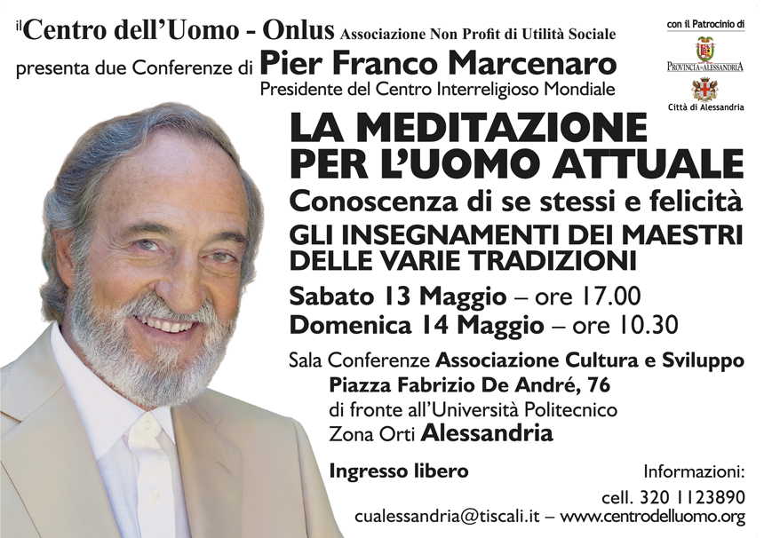 Due conferenze sulla “meditazione per l’uomo attuale”