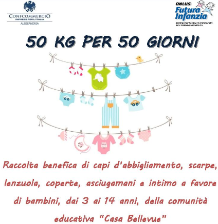 Vestiti e coperte per aiutare i bambini della Casa Bellevue