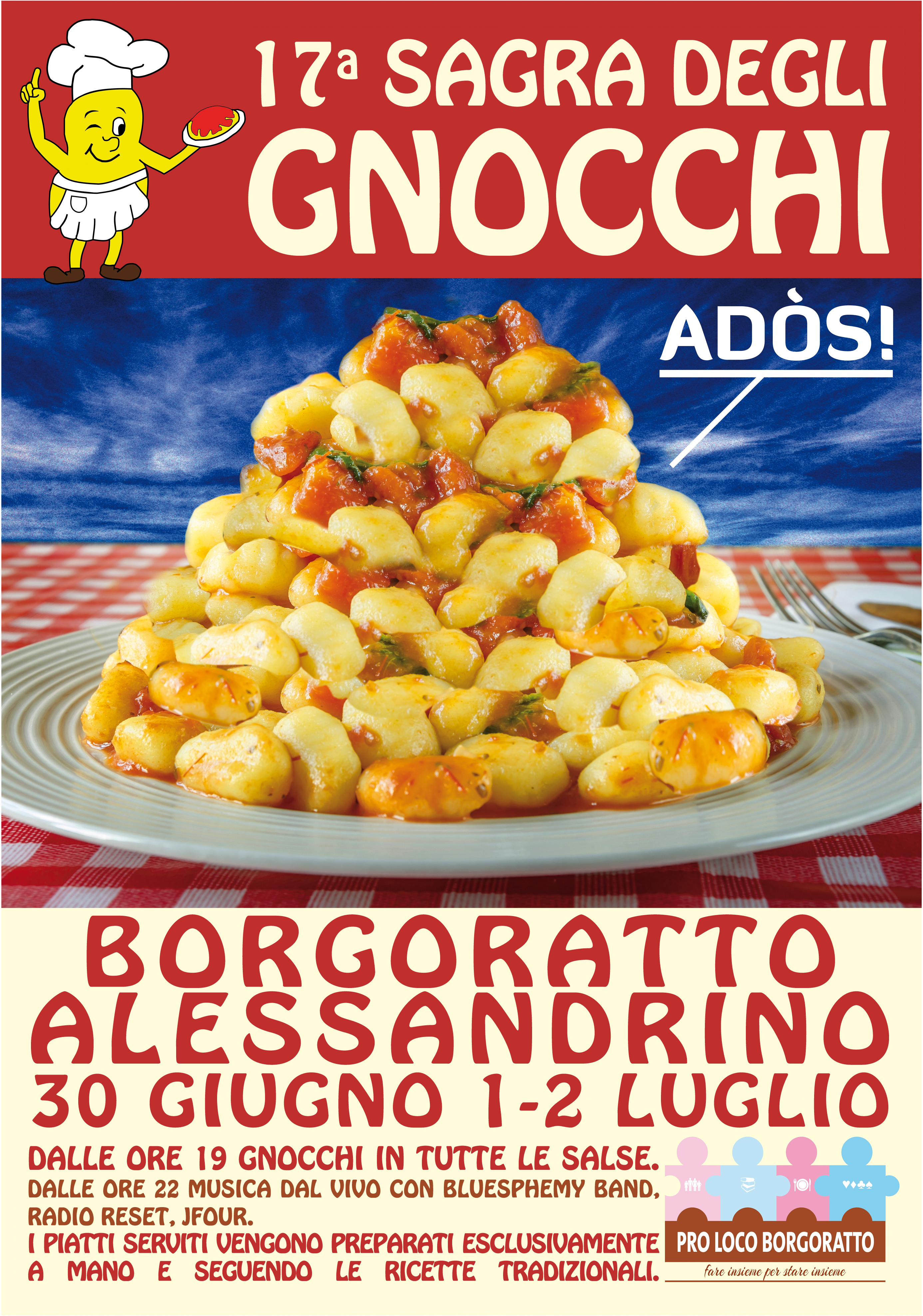 “Sagra degli gnocchi” a Borgoratto