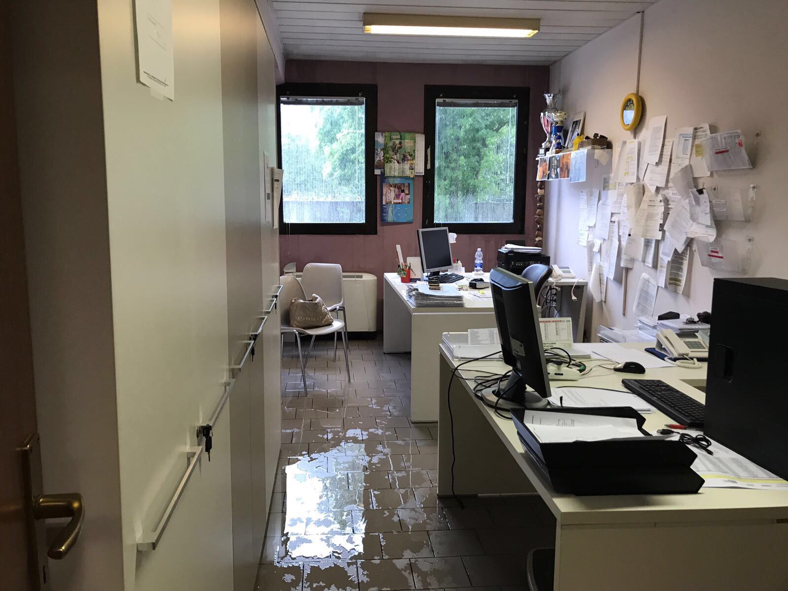 Maltempo a Valenza: allagati alcuni uffici della Amv