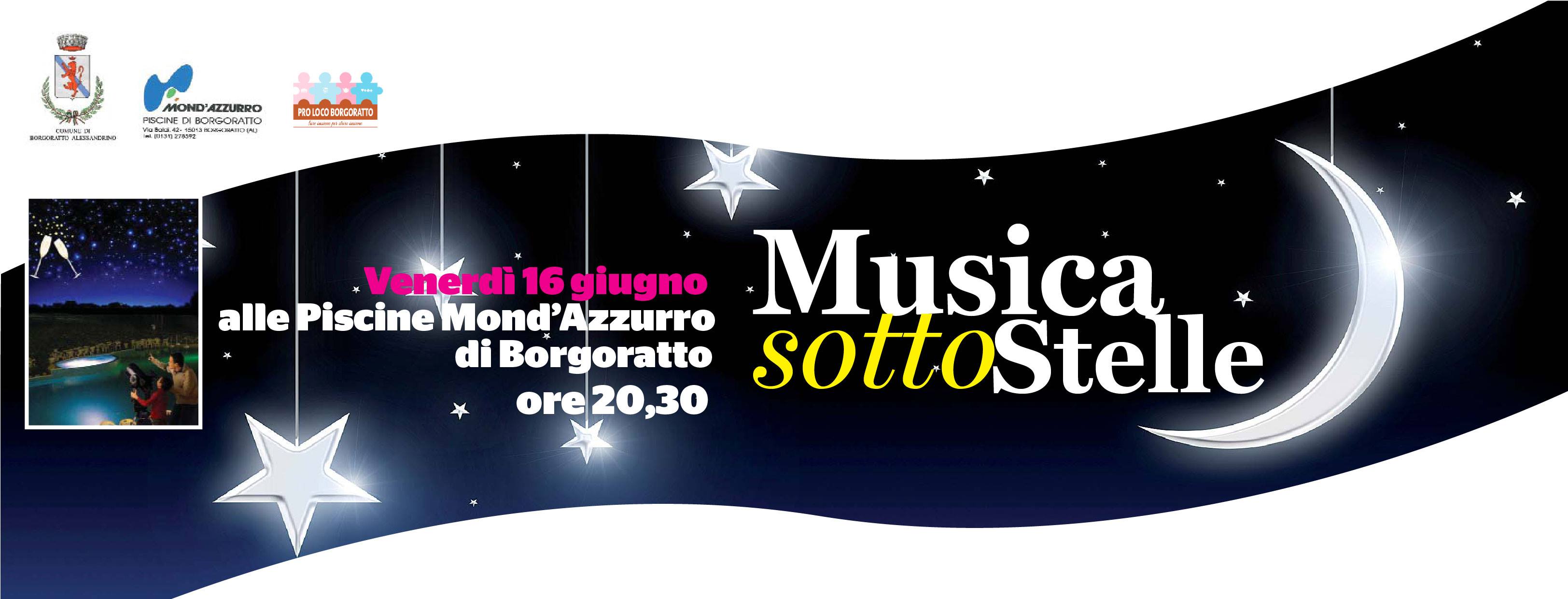 “Musica sotto le stelle” alle piscine di Borgoratto