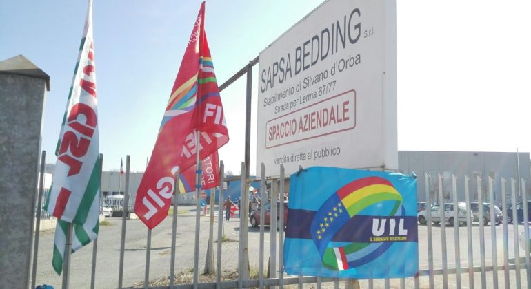 Sapsa Bedding verso il fallimento: a rischio 76 lavoratori