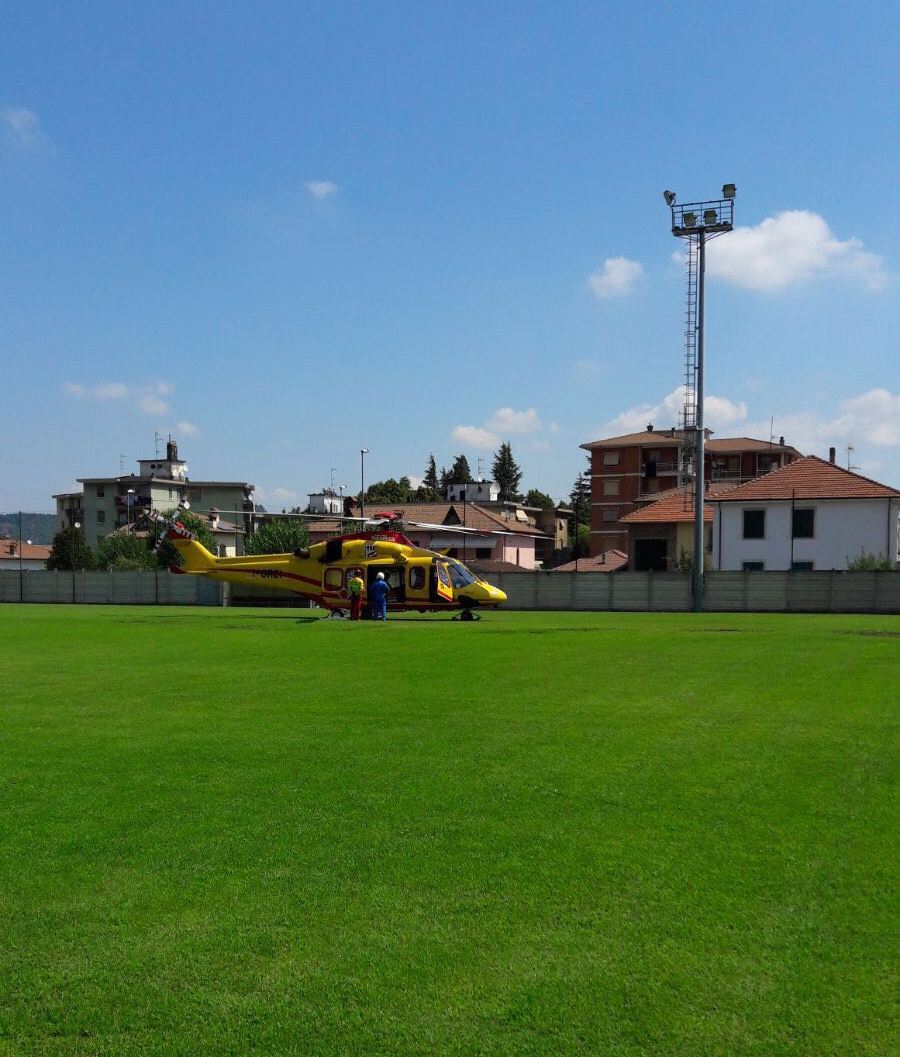 Elisoccorso a Serravalle per un bimbo che non respirava: ora sta bene