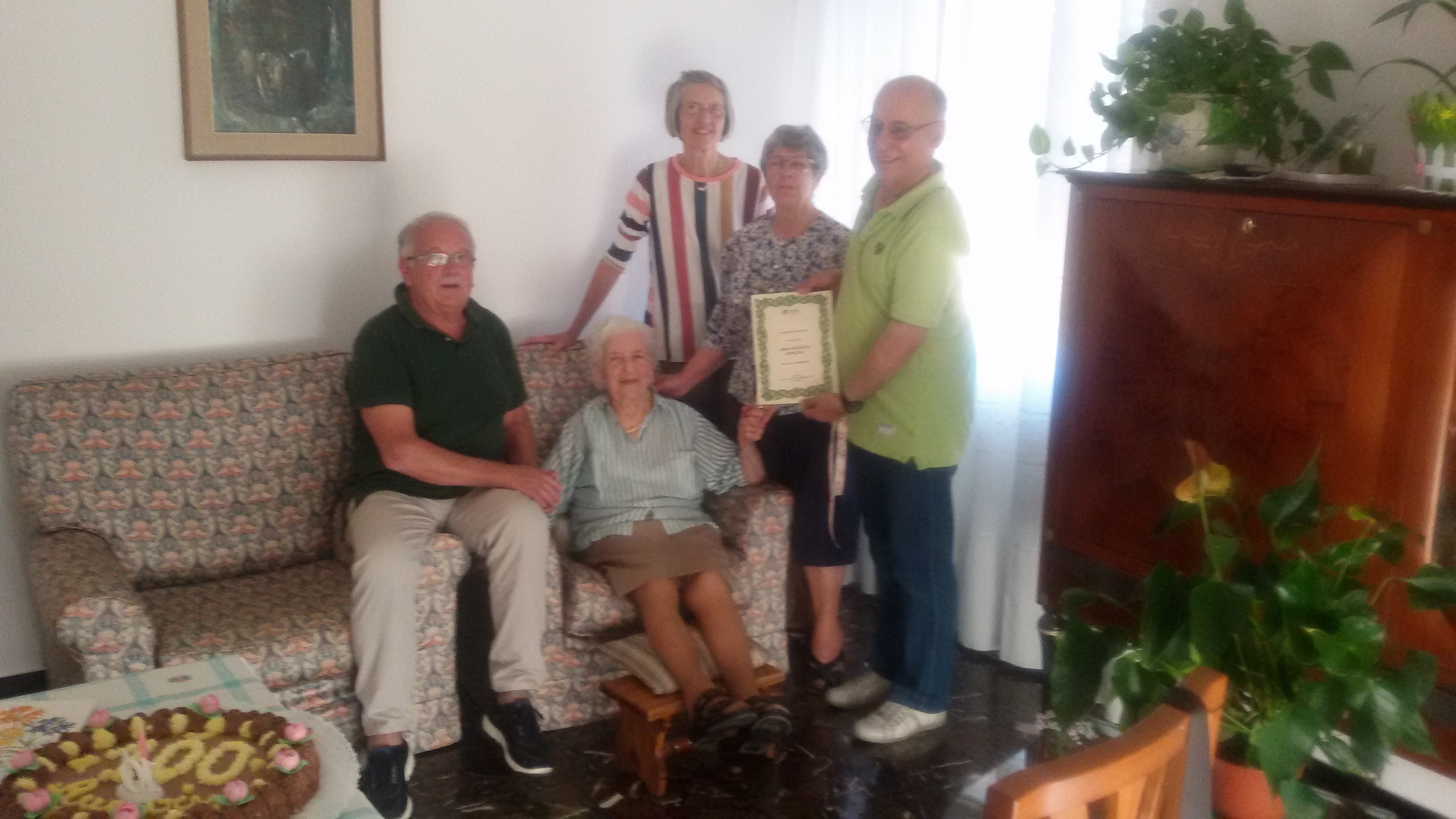 La Cisl festeggia i 100 anni della gaviese Anna Francesca Cepollina