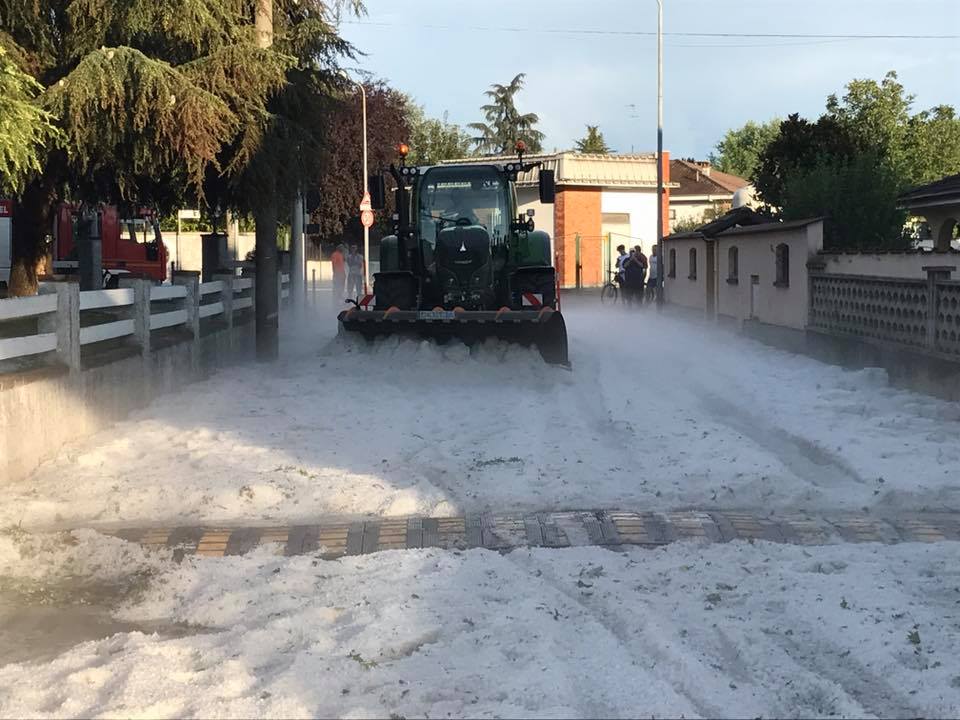 Dopo la grandine la conta dei danni
