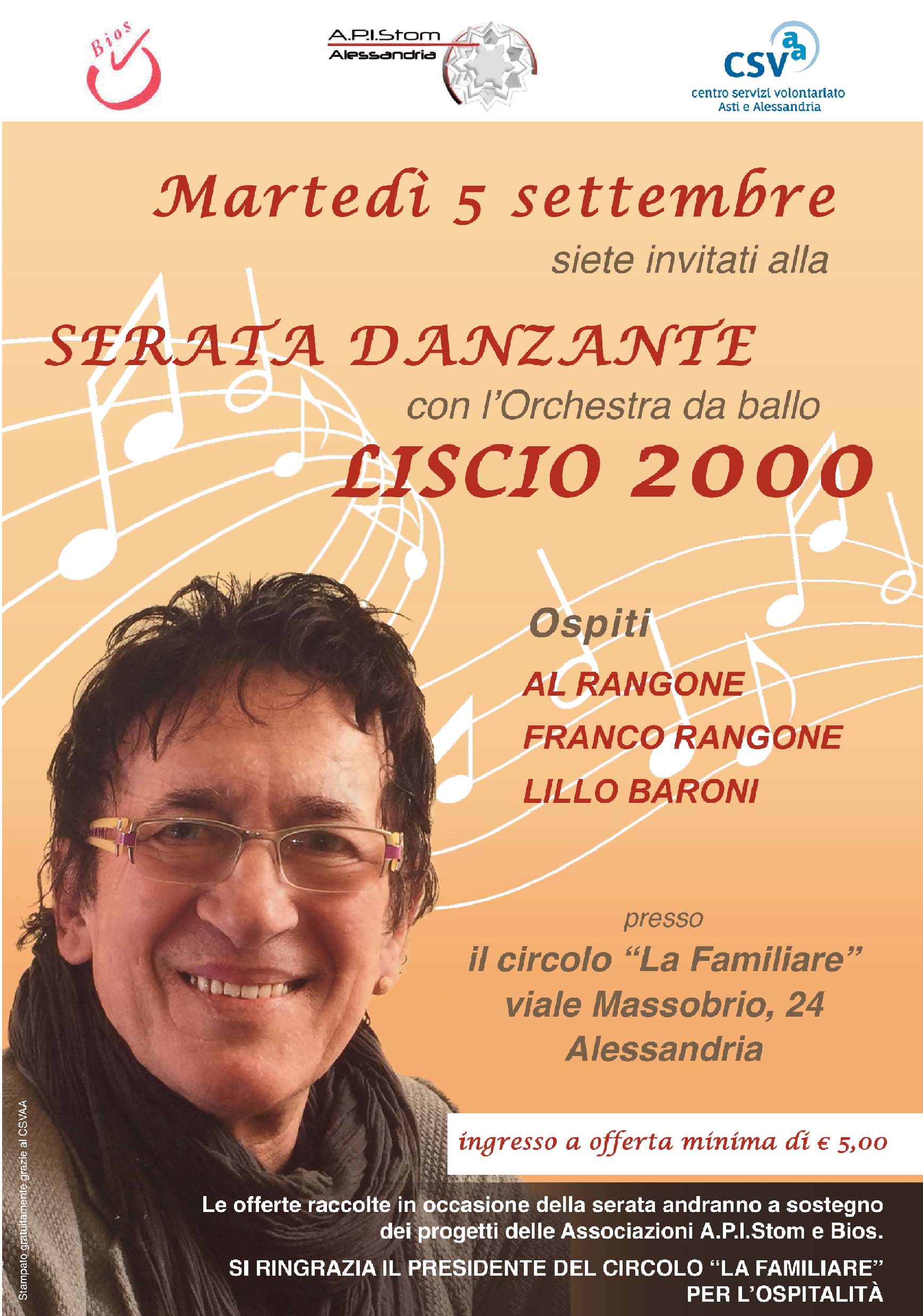 Serata di raccolta fondi con le associazioni Bios e Apistom Alessandria