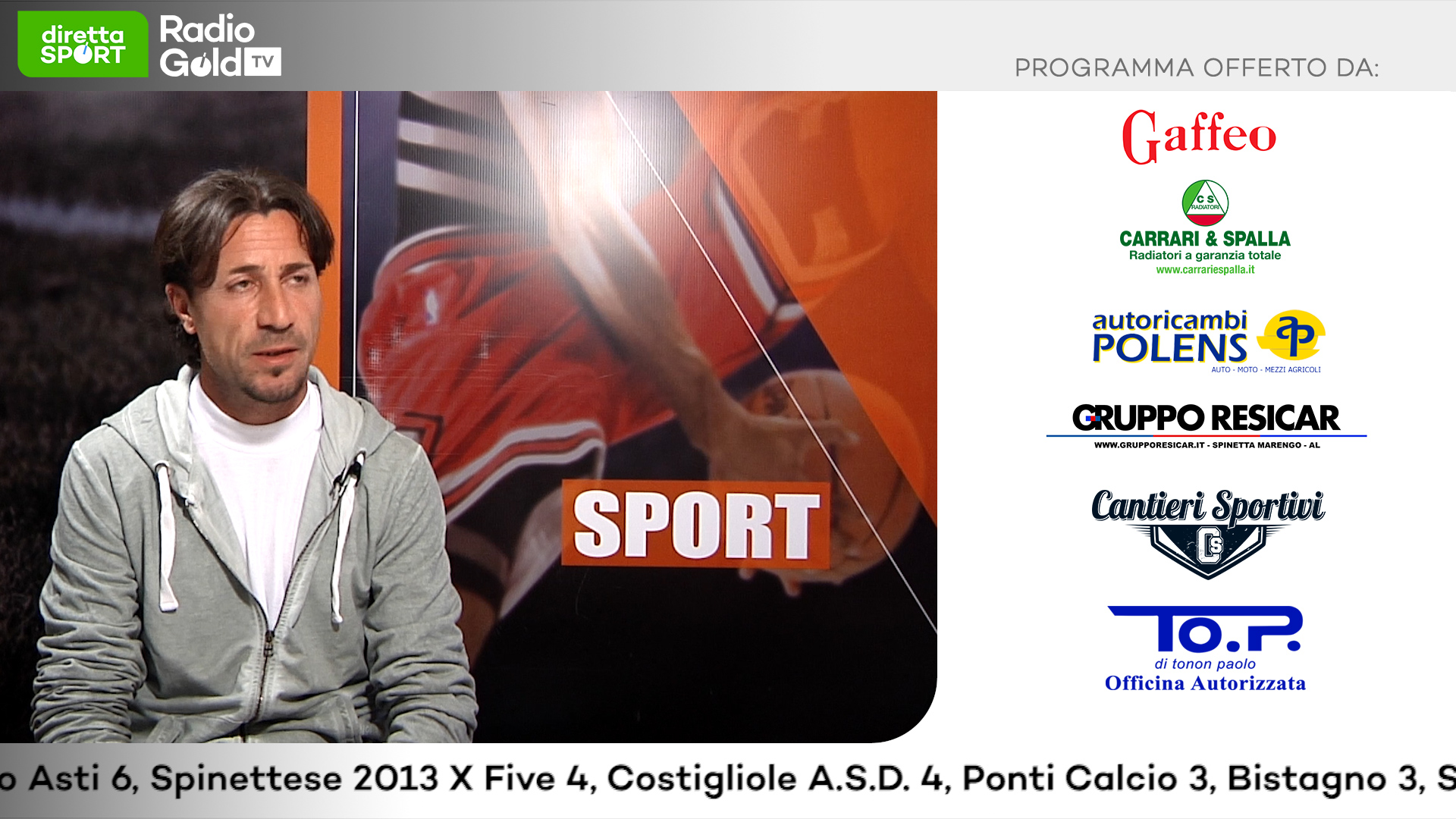 Seconda Categoria: su Radio Gold Tv mister Mirco Chilelli