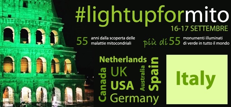 Luce verde sull’arco in via Dante contro malattie mitocondriali