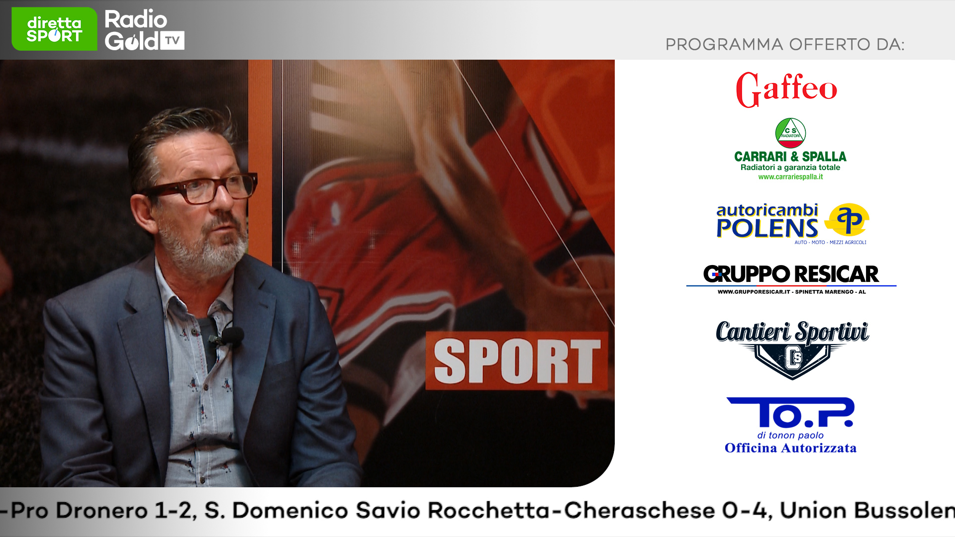 Serie D e Eccellenza: su Radio Gold Tv intervista a Walter Berengan